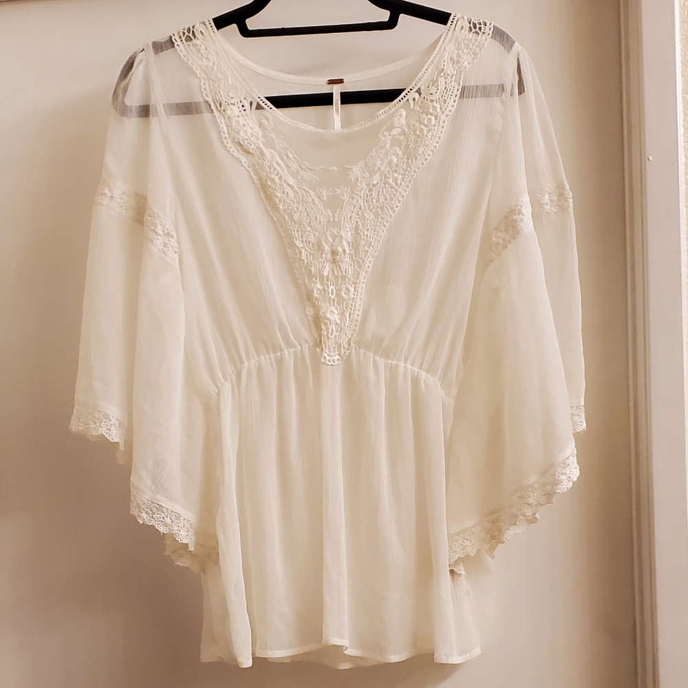 Free people daydreamer sheer top.
